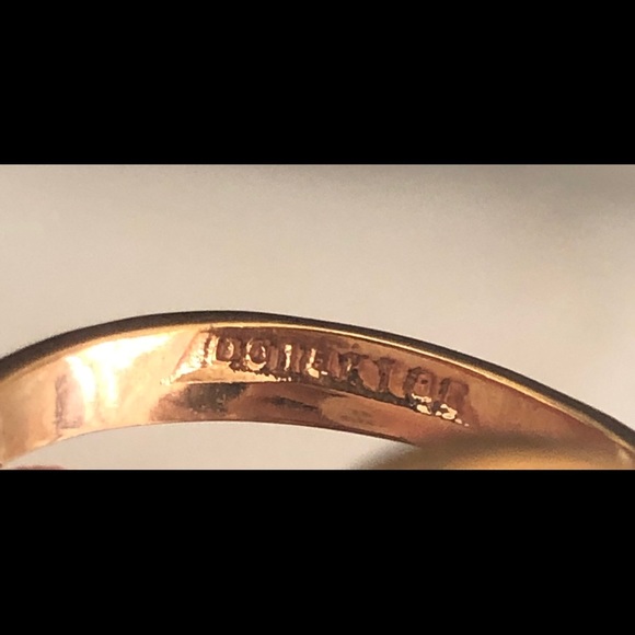 🤎18kt Gold Plated Tiger Eye Swarovski Ring🤎 - Picture 4 of 4